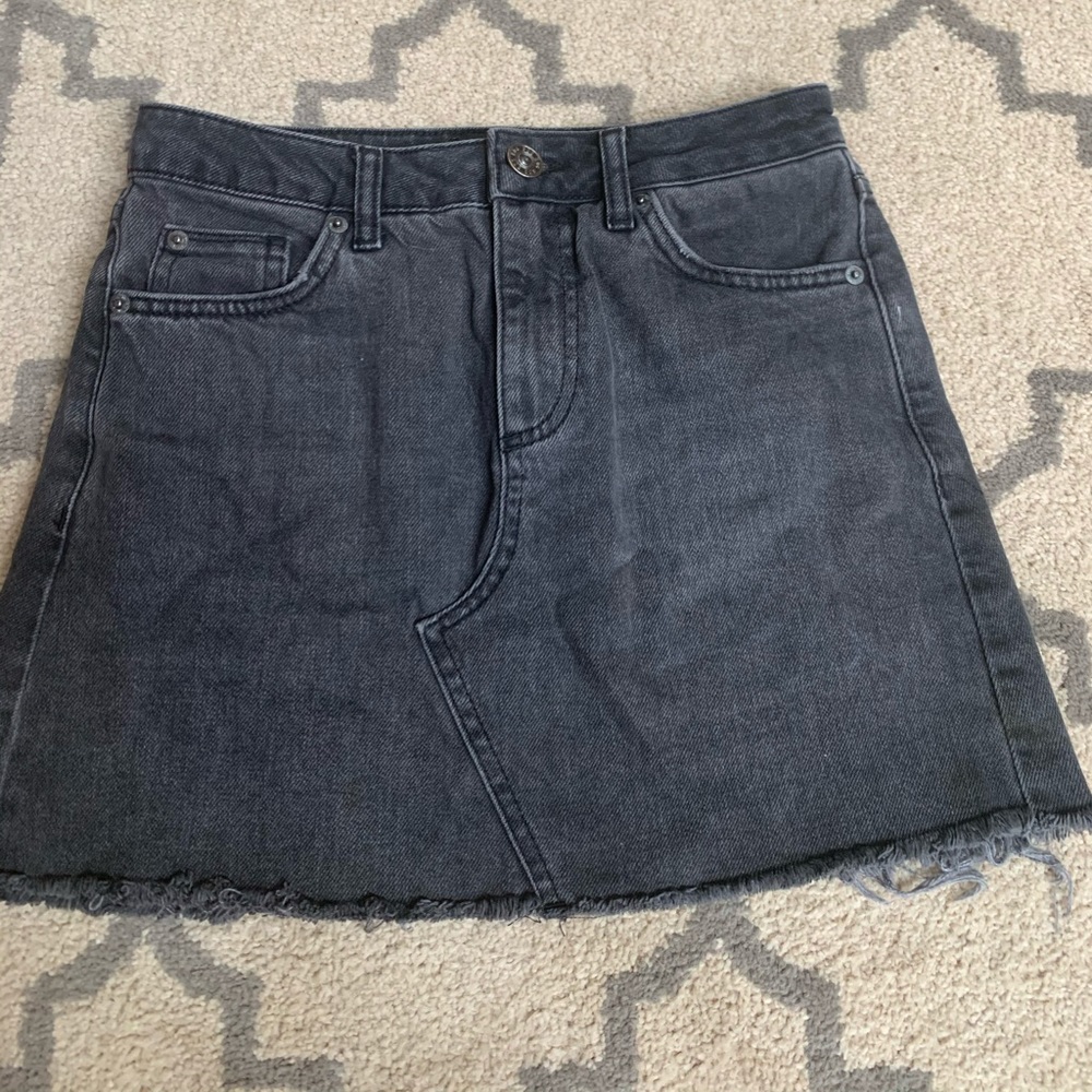 Dark gray Urban Outfitters denim skirt